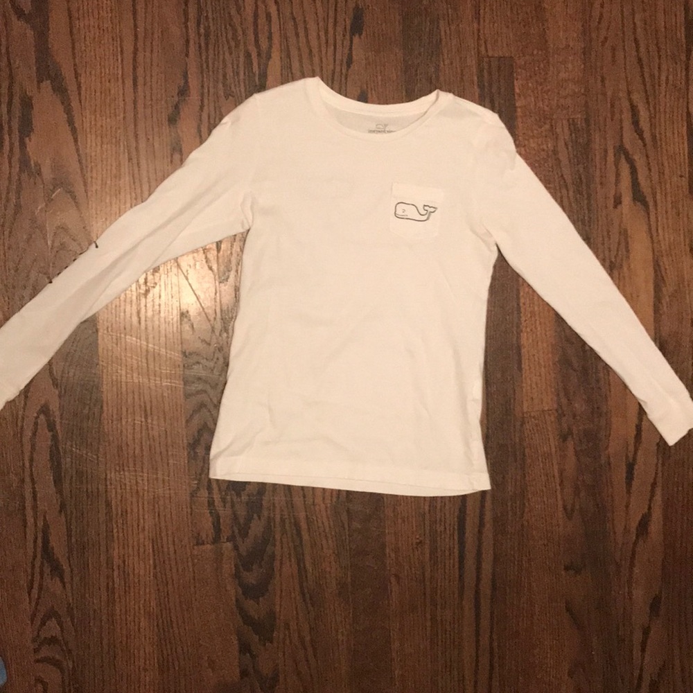 NWOT White Vineyard Vines Long Sleeve Tee